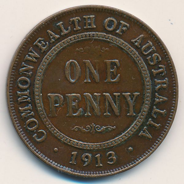 Австралия, 1 пенни (1913 г.)