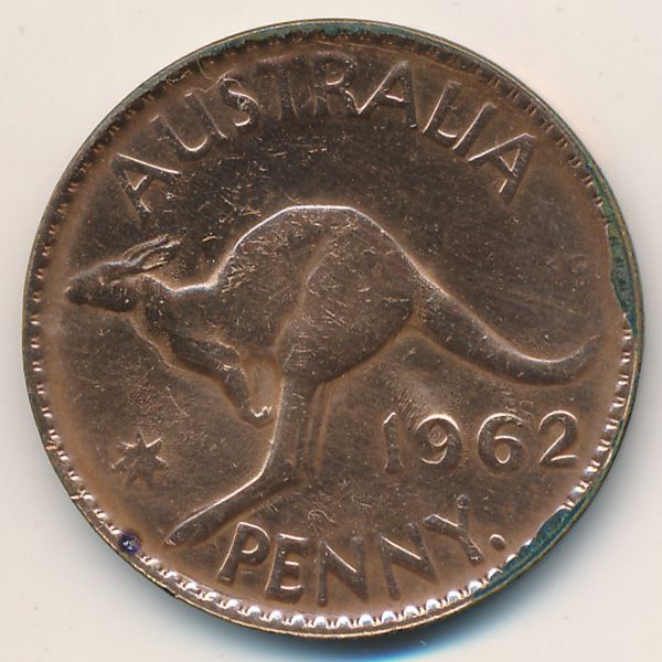 Австралия, 1 пенни (1962 г.)
