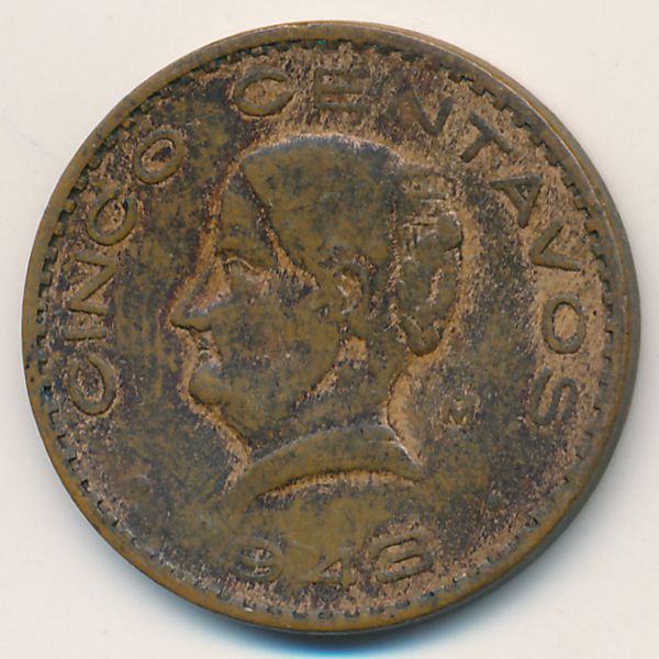 Мексика, 5 сентаво (1943 г.)