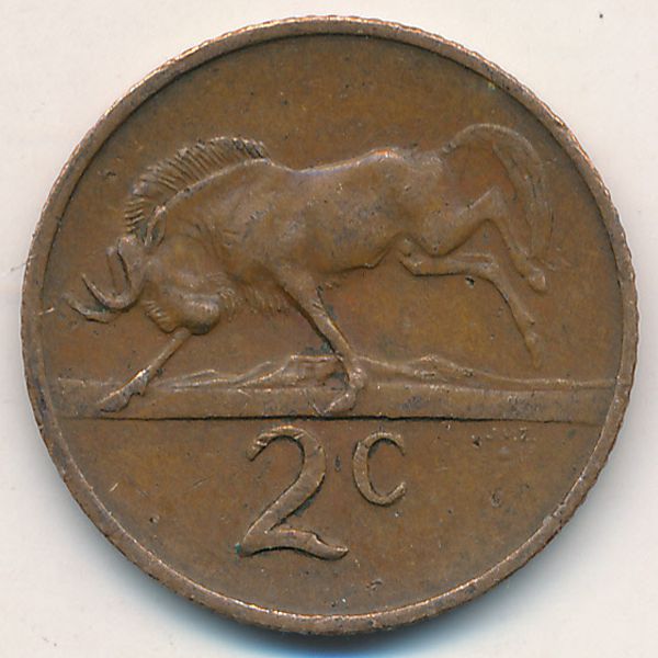 ЮАР, 2 цента (1971 г.)