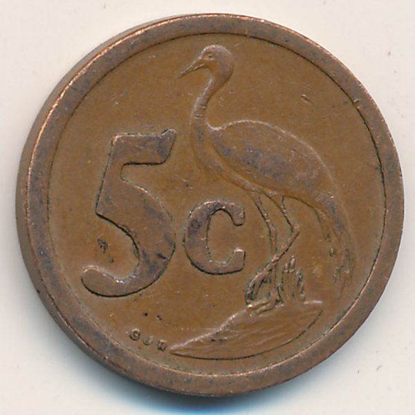 ЮАР, 5 центов (1990 г.)