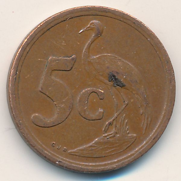 ЮАР, 5 центов (1990 г.)