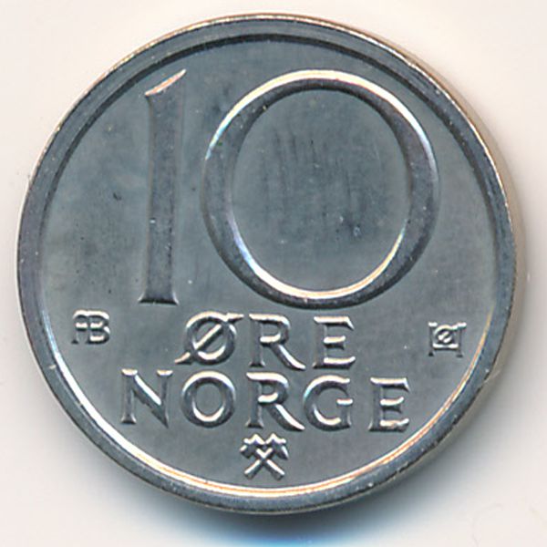 Норвегия, 10 эре (1976 г.)