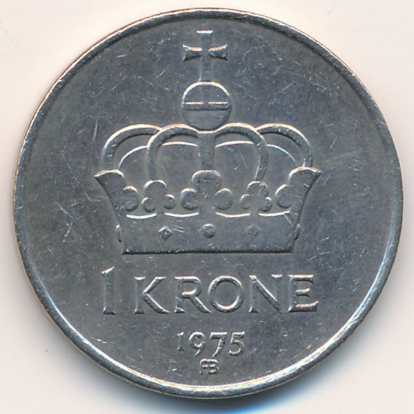 Норвегия, 1 крона (1975 г.)