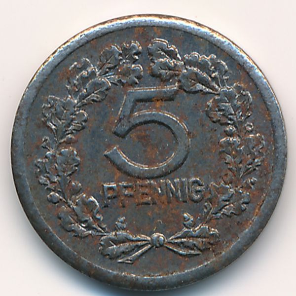 Фовинкель., 5 пфеннигов (1918 г.)