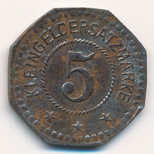 Торгау., 5 пфеннигов (1917 г.)