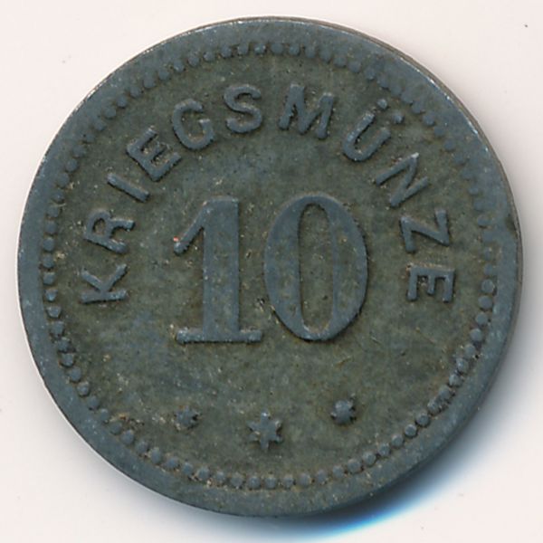 Кемптен., 10 пфеннигов (1917 г.)