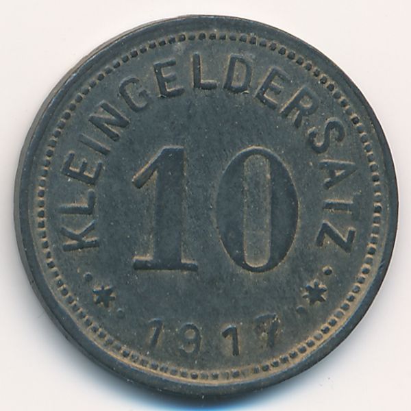 Эйслебен., 10 пфеннигов (1917 г.)