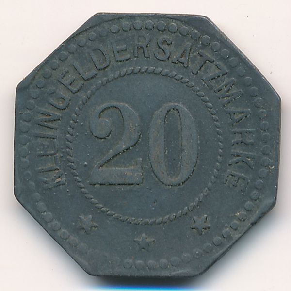 Нойштадт., 20 пфеннигов (1917 г.)