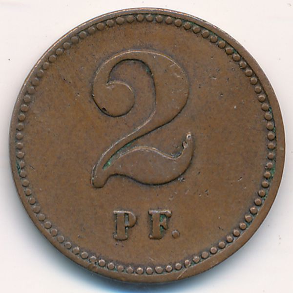 Леэстен., 2 пфеннига