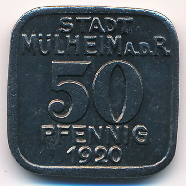 Мюльхайм., 50 пфеннигов (1920 г.)