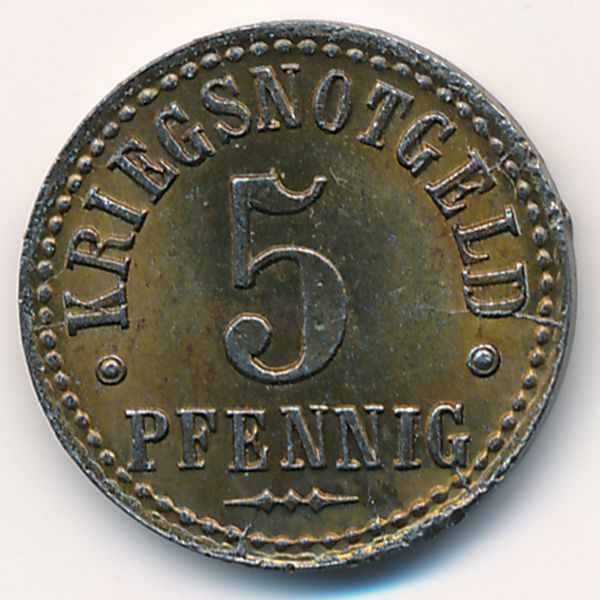 Нортхайм., 5 пфеннигов (1918 г.)