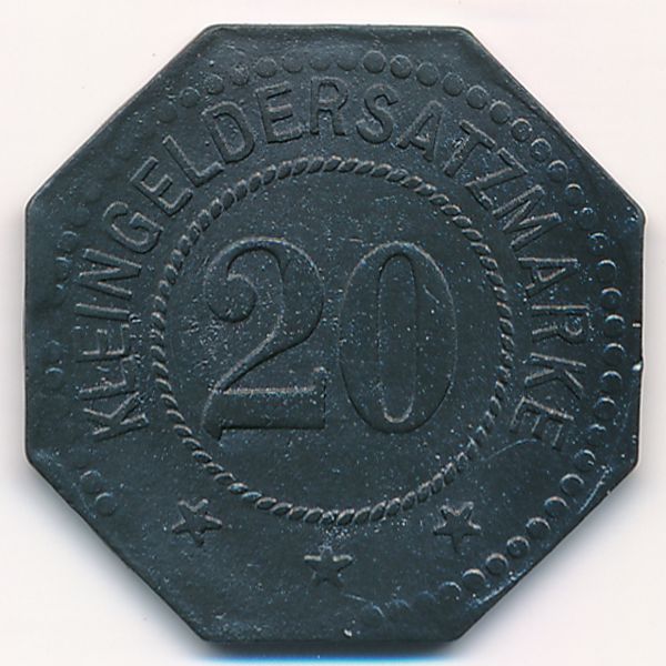 Нойштадт., 20 пфеннигов (1917 г.)