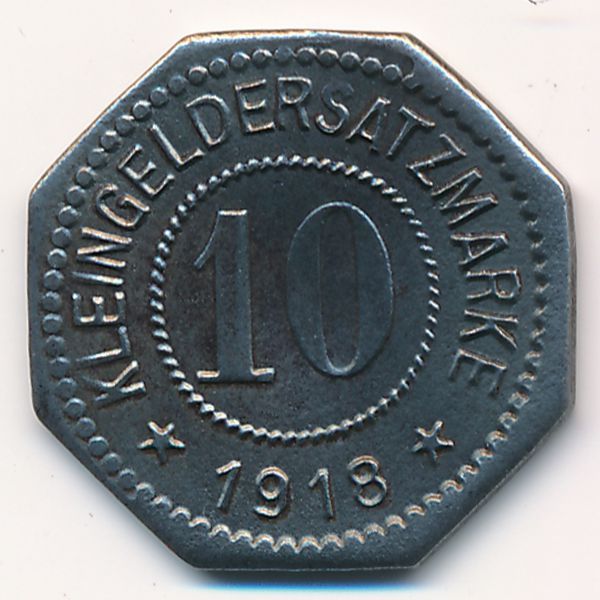 Розенхайм., 10 пфеннигов (1918 г.)