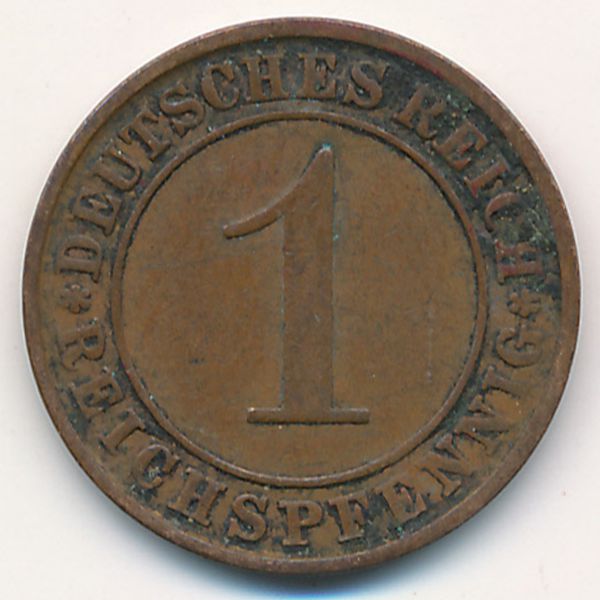 Веймарская республика, 1 рейхспфенниг (1931 г.)