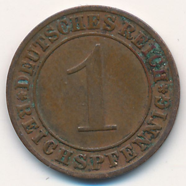 Веймарская республика, 1 рейхспфенниг (1931 г.)