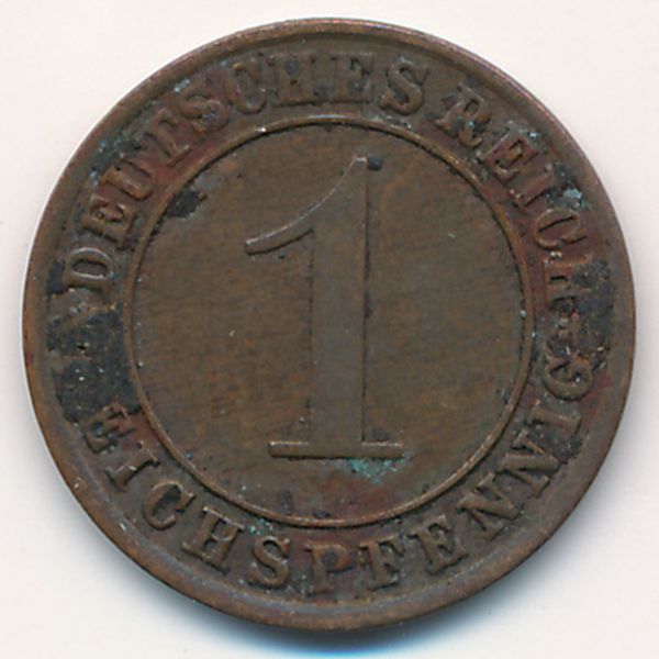 Веймарская республика, 1 рейхспфенниг (1933 г.)