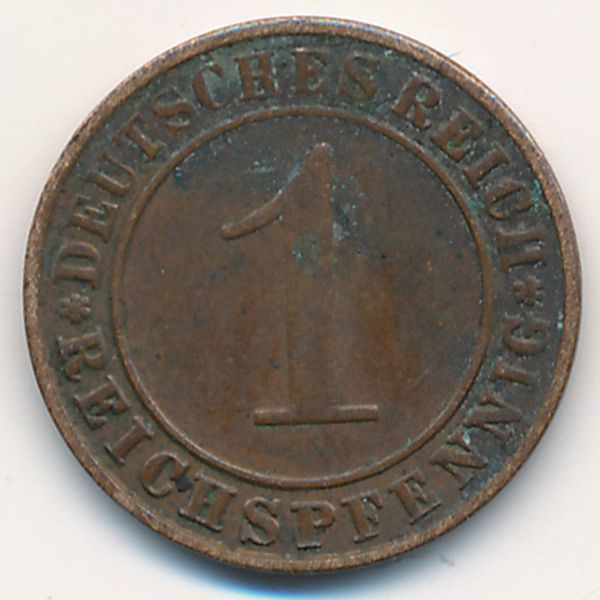 Веймарская республика, 1 рейхспфенниг (1935 г.)