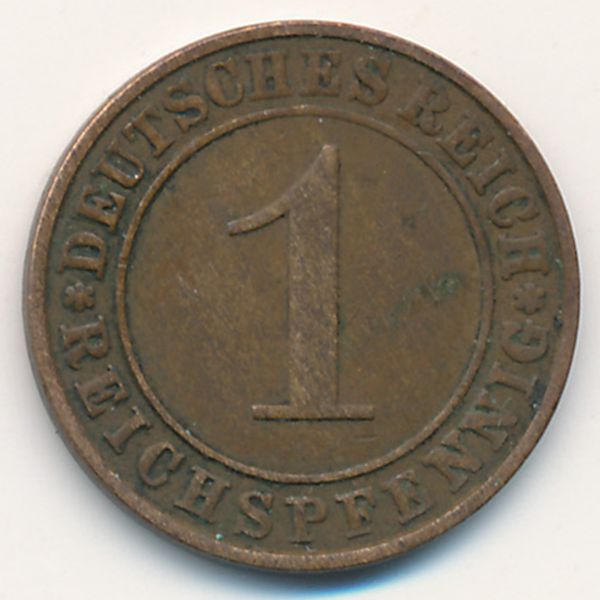 Веймарская республика, 1 рейхспфенниг (1935 г.)