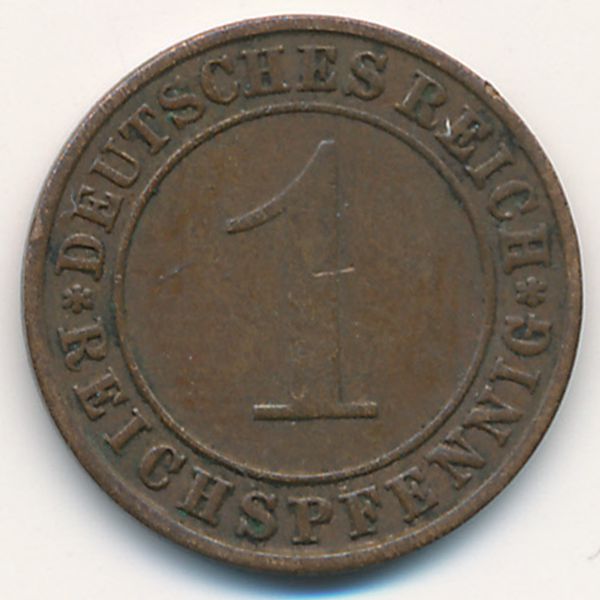 Веймарская республика, 1 рейхспфенниг (1935 г.)