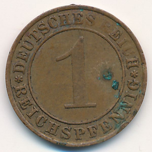Веймарская республика, 1 рейхспфенниг (1935 г.)