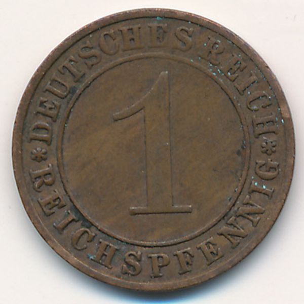 Веймарская республика, 1 рейхспфенниг (1935 г.)