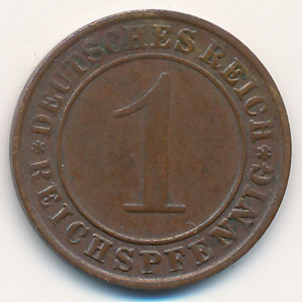 Веймарская республика, 1 рейхспфенниг (1936 г.)