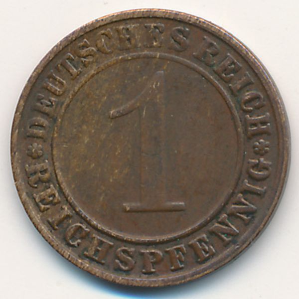 Веймарская республика, 1 рейхспфенниг (1936 г.)
