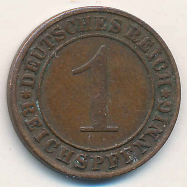 Веймарская республика, 1 рейхспфенниг (1936 г.)
