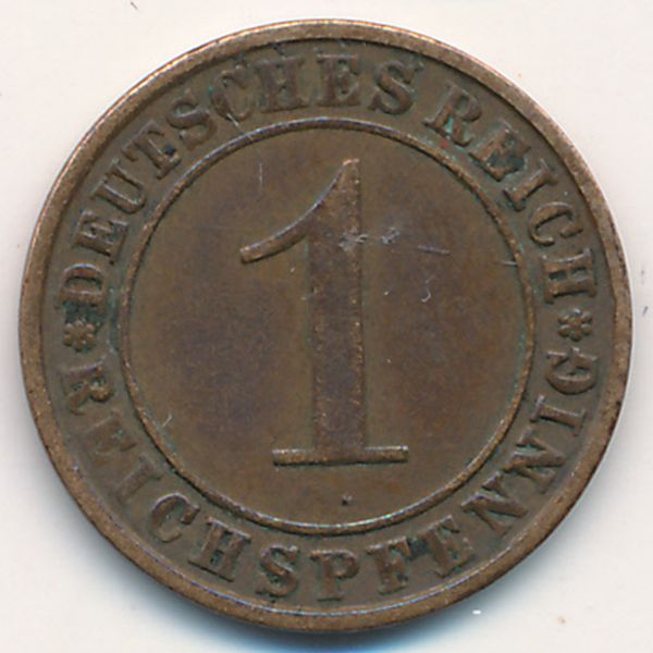 Веймарская республика, 1 рейхспфенниг (1936 г.)