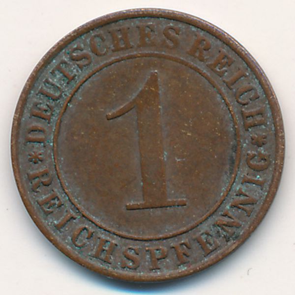 Веймарская республика, 1 рейхспфенниг (1936 г.)