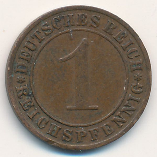 Веймарская республика, 1 рейхспфенниг (1936 г.)