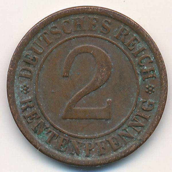 Веймарская республика, 2 рентенпфеннига (1924 г.)
