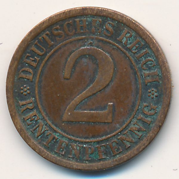 Веймарская республика, 2 рентенпфеннига (1924 г.)