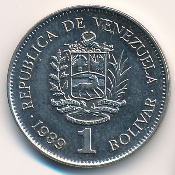 Венесуэла, 1 боливар (1989 г.)
