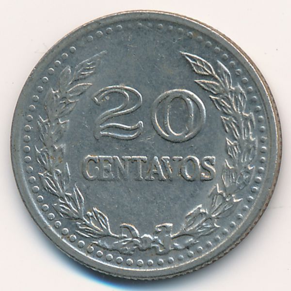 Колумбия, 20 сентаво (1975 г.)