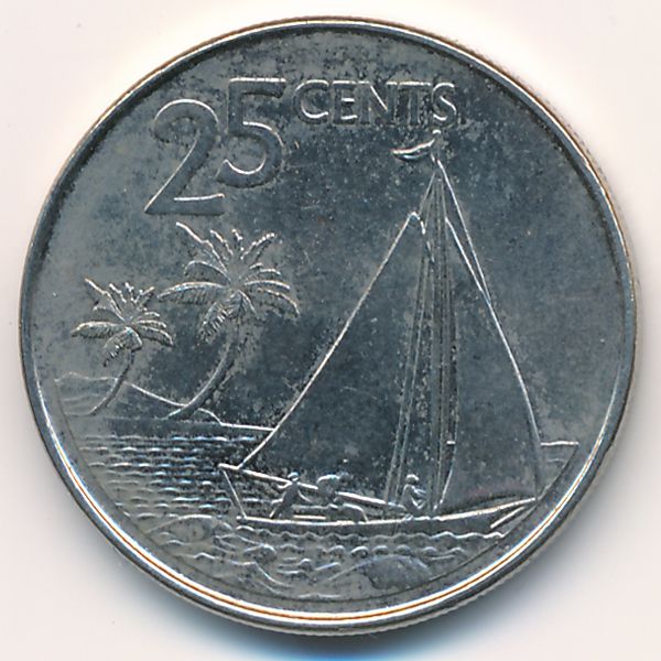 Багамские острова, 25 центов (2007 г.)