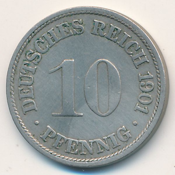 Германия, 10 пфеннигов (1901 г.)