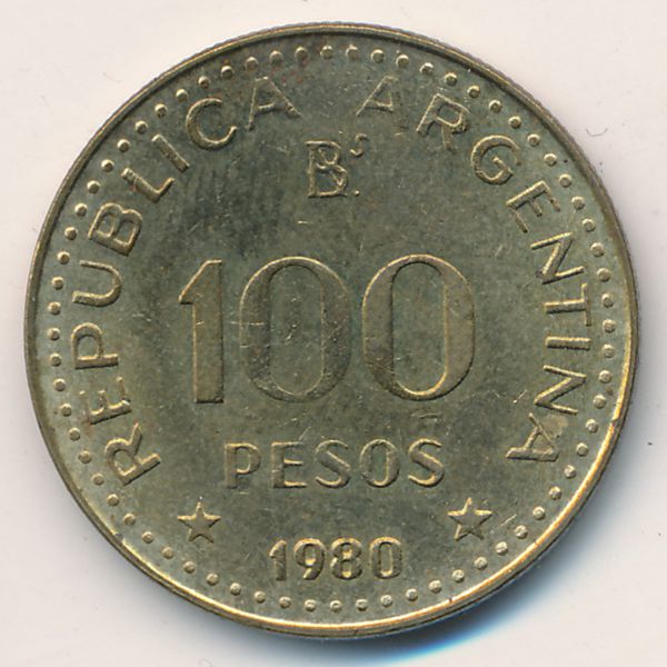 Аргентина, 100 песо (1980 г.)