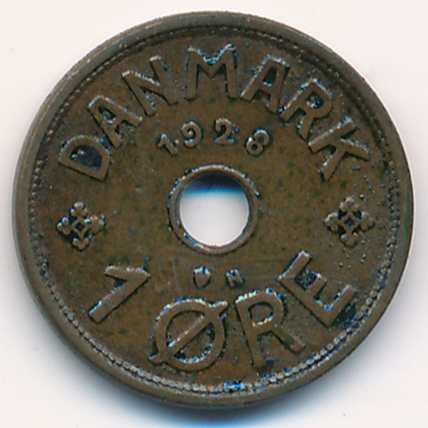Дания, 1 эре (1928 г.)