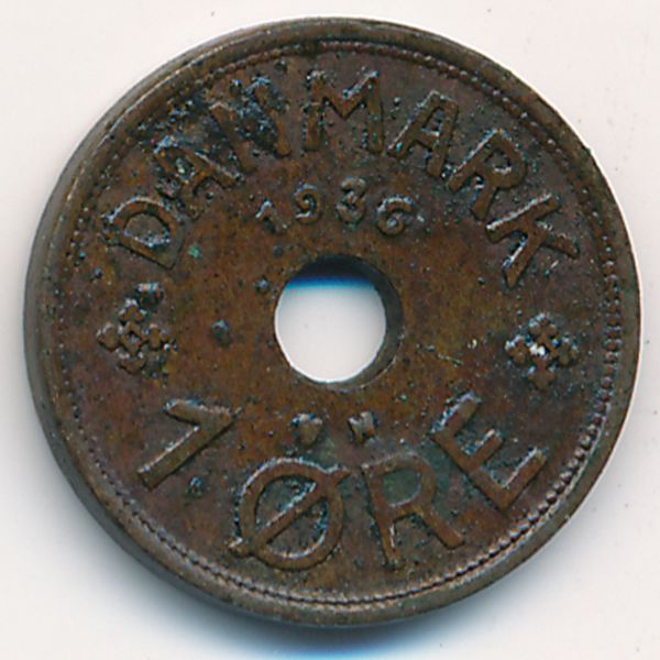 Дания, 1 эре (1936 г.)