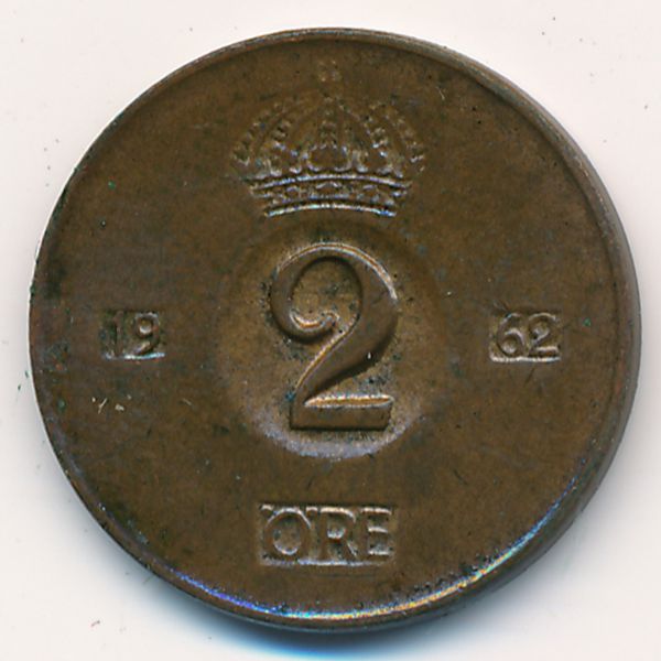 Швеция, 2 эре (1962 г.)