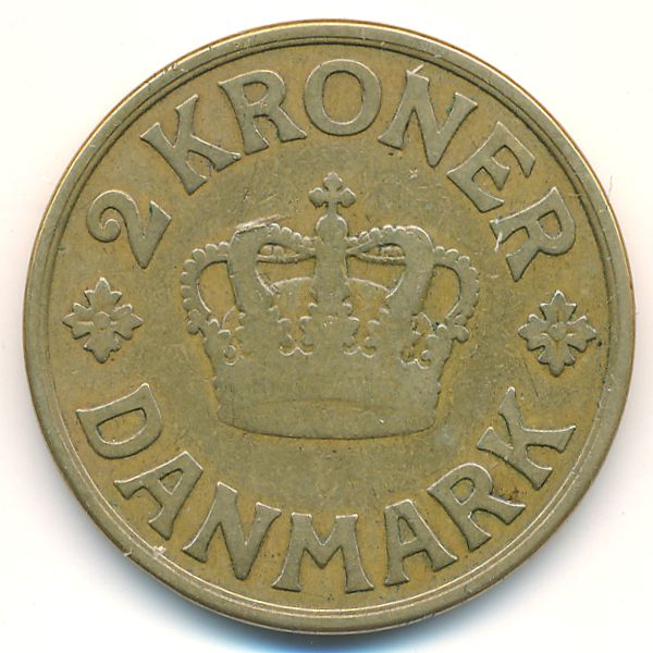 Дания, 2 кроны (1924 г.)