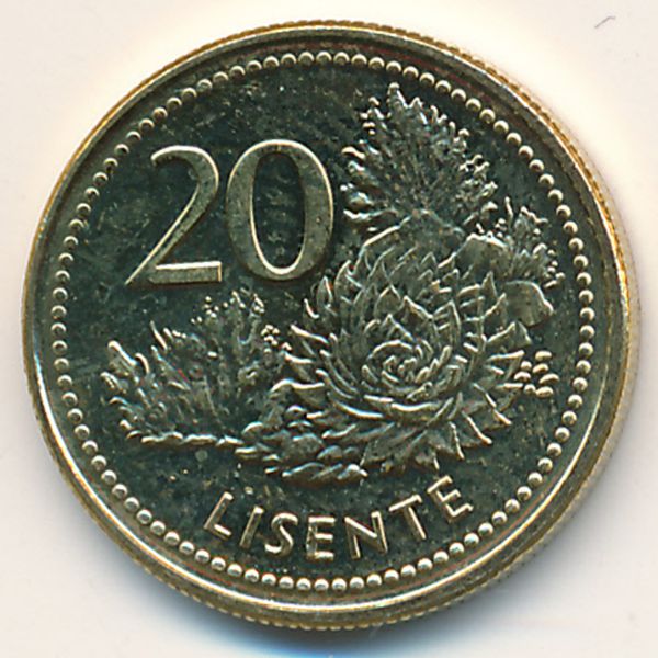 Лесото, 20 лисенте (2018 г.)