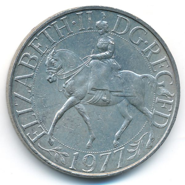 Великобритания, 25 новых пенсов (1977 г.)