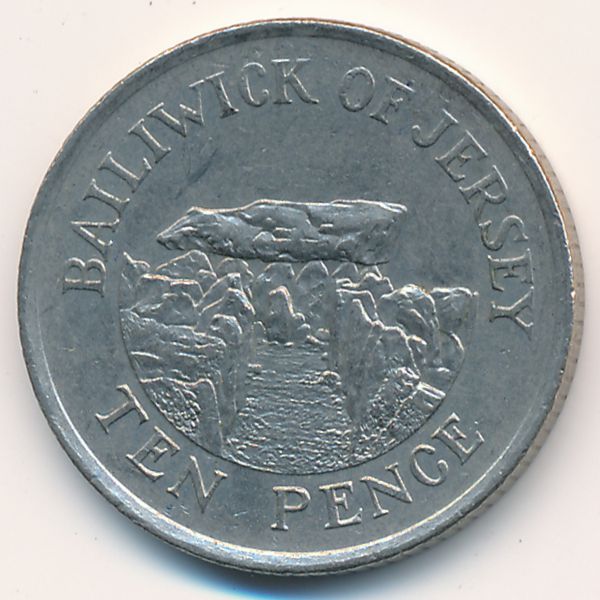 Джерси, 10 пенсов (1992 г.)