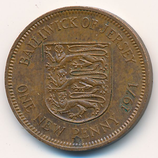 Джерси, 1 новый пенни (1971 г.)