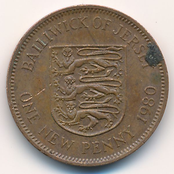 Джерси, 1 новый пенни (1980 г.)