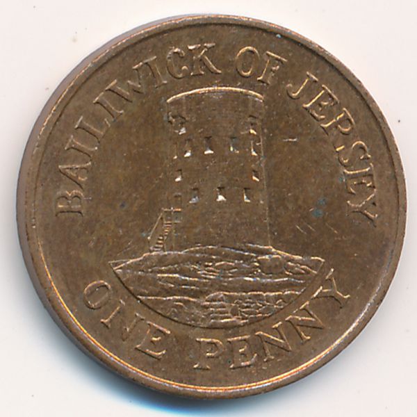 Джерси, 1 пенни (1986 г.)