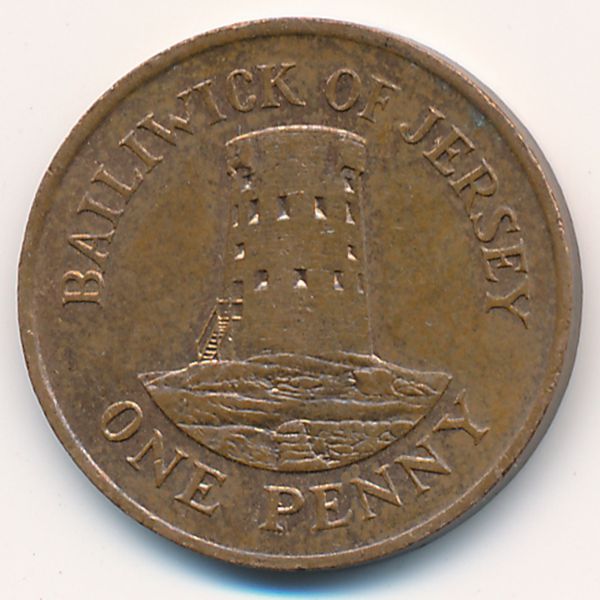 Джерси, 1 пенни (1987 г.)